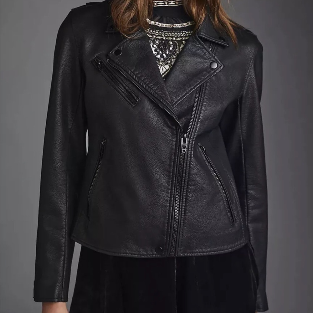 Blank NYC Onyx Faux Leather Moto Jacket